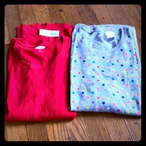 Bundle of 2 Old Navy long sleeved thermal knit tee